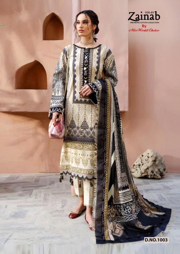 Miss World Zainab Vol-01 – Karachi Dress Material